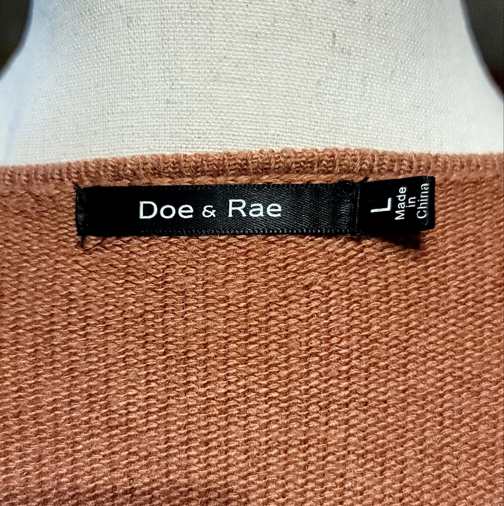 Dough & Ray Color Block Angora Cardigan – Size Large - Picture 3 of 9